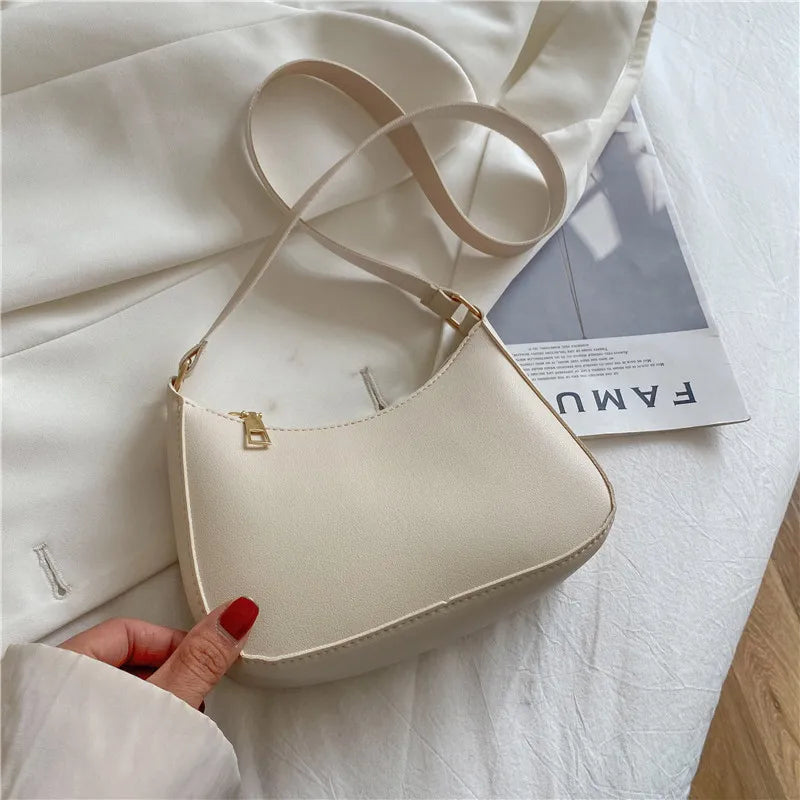Vintage PU Leather Shoulder Bag Women Handbags