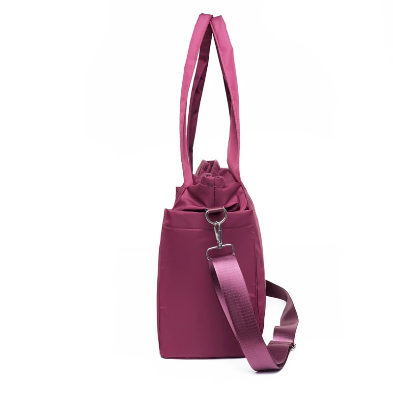 Women's Waterproof Nylon Handbags Large Capacity Top-handle Crossbody Bag