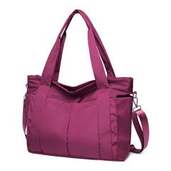 Women's Waterproof Nylon Handbags Large Capacity Top-handle Crossbody Bag