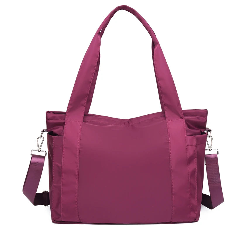 Women's Waterproof Nylon Handbags Large Capacity Top-handle Crossbody Bag