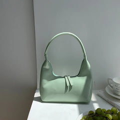 Half Moon Ladies Shoulder Bag Small Handbags, PU Leather Zipper Women Bag