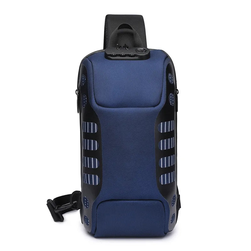 Anti-theft Shoulder Crossbody Messenger Chest Bag USB Sling Bag
