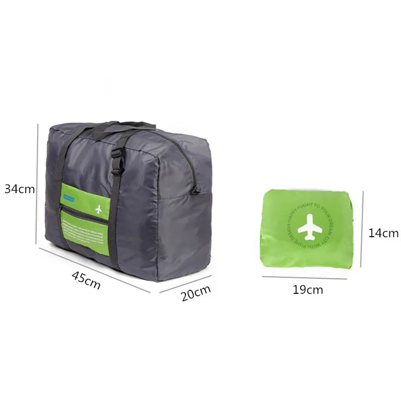 Unisex Nylon Travel Bag Large Capacity Foldable