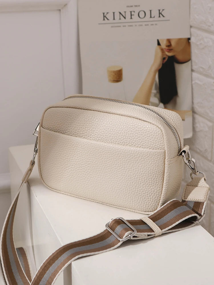 Classic Shoulder Tote Bag Women Crossbody Soft Zipper Handbag