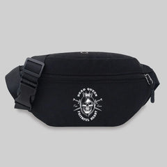 King&Queen Pattern Couple Messenger Waist Bag Chest Bag