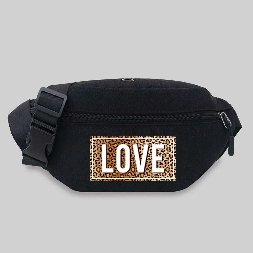 Leopard Pattern Bum Bag Messenger Waist Chest Fanny Pack