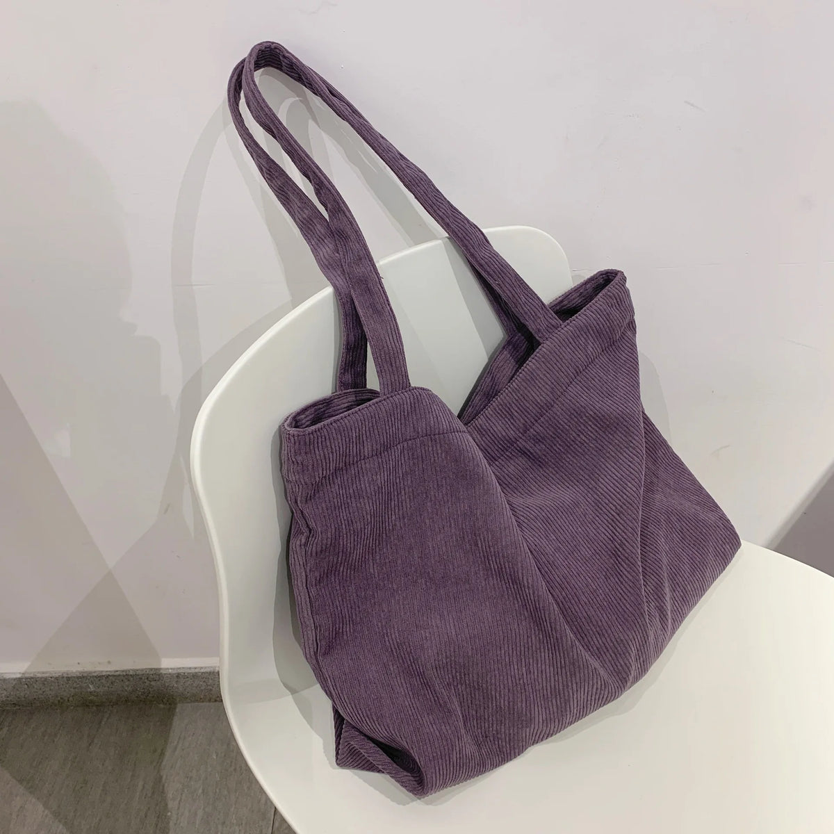 Retro Corduroy One Shoulder Women's Bag