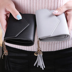 Short Tassel Wallet Women Purse Female Mini Wallets Students Lovely Purse Female