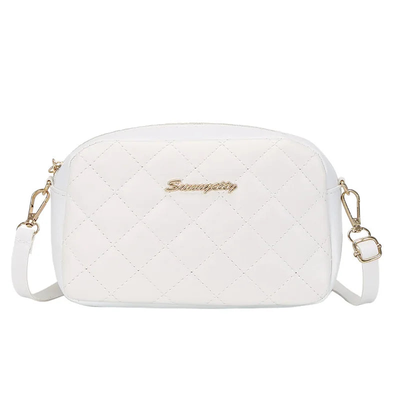 Embroidered Letter Small Messenger Bag for Women