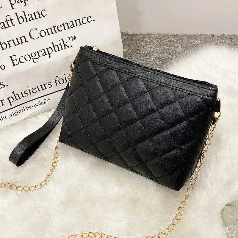Lingge Embroidery Handbag Women's Small Messenger Bag