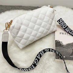 Women's Diamond Embroidery Messenger Bag with Crossbody Strap