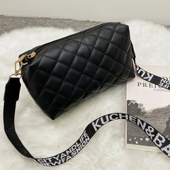 Women's Diamond Embroidery Messenger Bag with Crossbody Strap