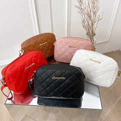 Embroidery Camera Shoulder Bag Chain Ladies Crossbody