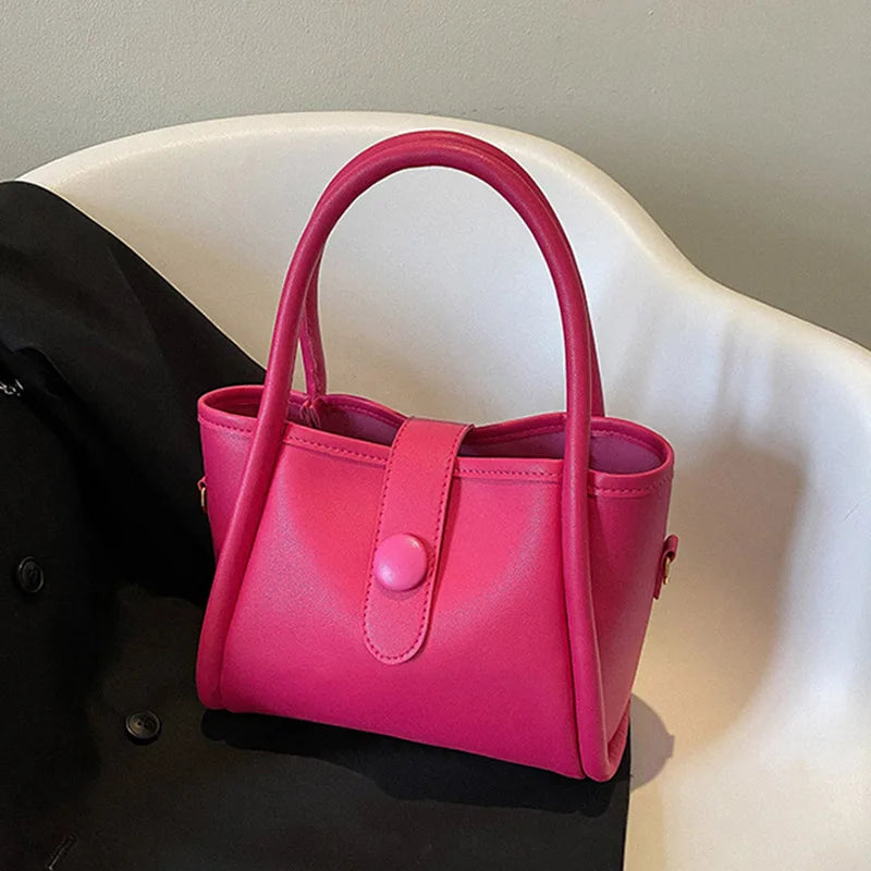 Solid Women Handbag Top-Handle Shoulder Bags Small Casual Messenger Bag