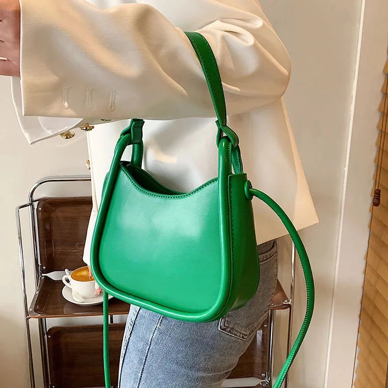 Spring Female Tote Bag Solid PU Leather Women's Handbag