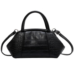 Stone Pattern Leather Handbag Lattice Shoulder Bag Clutch Purses for Women