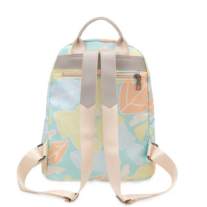 Red Oxford Women's Backpack High Student Girl School Bag Lady Travel Backpack