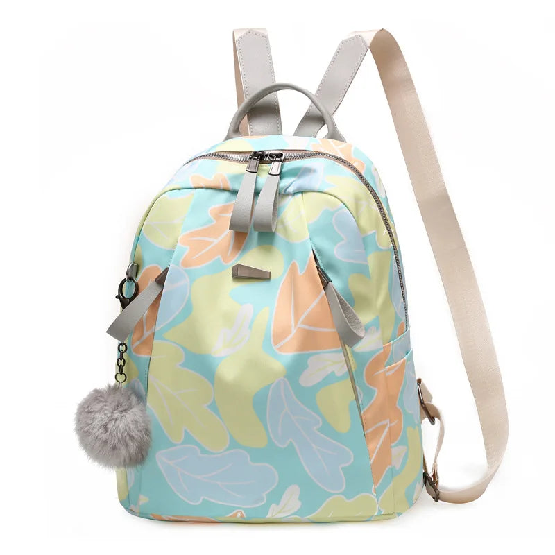 Red Oxford Women's Backpack High Student Girl School Bag Lady Travel Backpack
