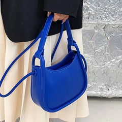 Summer Women's Pu Leather Handbag Short Handle Shoulder Bag