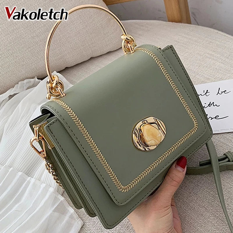 Summer Leather Mini Crossbody Bag for Women