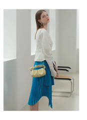 Summer Pleated Handlebags For Women Cloud Bags