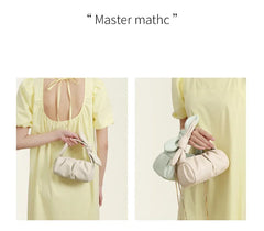 Summer Pleated Handlebags For Women Cloud Bags