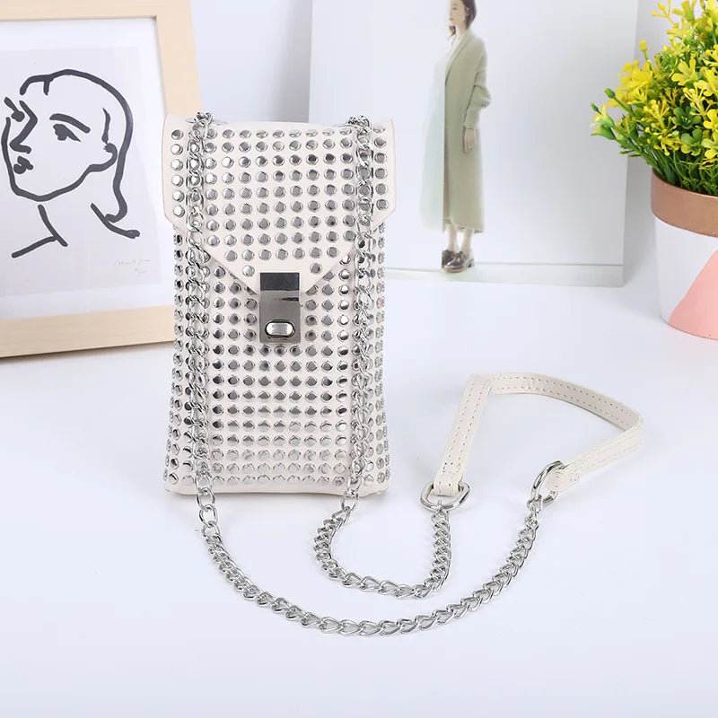 Summer Small Cross-body Phone Pouch Shoulder Bag with Chains