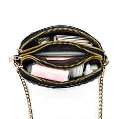 Small Messenger Bag Lingge Embroidery Camera Shoulder Crossbody Chain