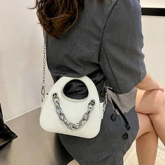 Stylish Metal Chain Shoulder Bag for Women
