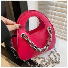 Stylish Metal Chain Shoulder Bag for Women