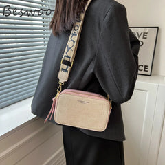 Stone Pattern Embossed Crossbody Bag Square Bag for Women