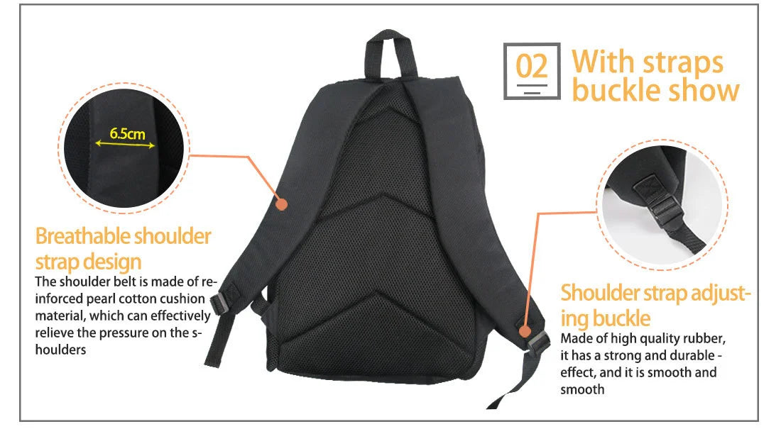 Summer Element Pattern School Bags for Girls Boys Children's Backpack