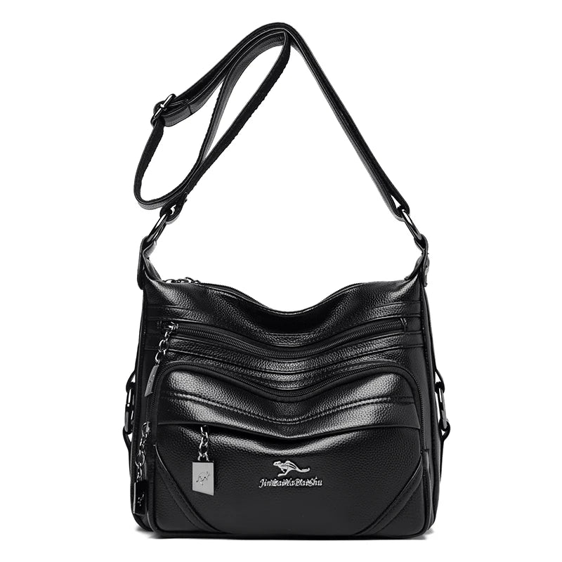 Women Large Capacity Shoulder Crossbody Bags High Leather Sac
