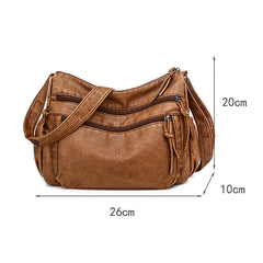 Women Shoulder Bag PU Leather Crossbody Bag Soft Female Messenger Handbag