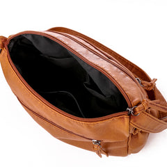 Women Shoulder Bag PU Leather Crossbody Bag Soft Female Messenger Handbag