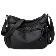 Women Shoulder Bag PU Leather Crossbody Bag Soft Female Messenger Handbag