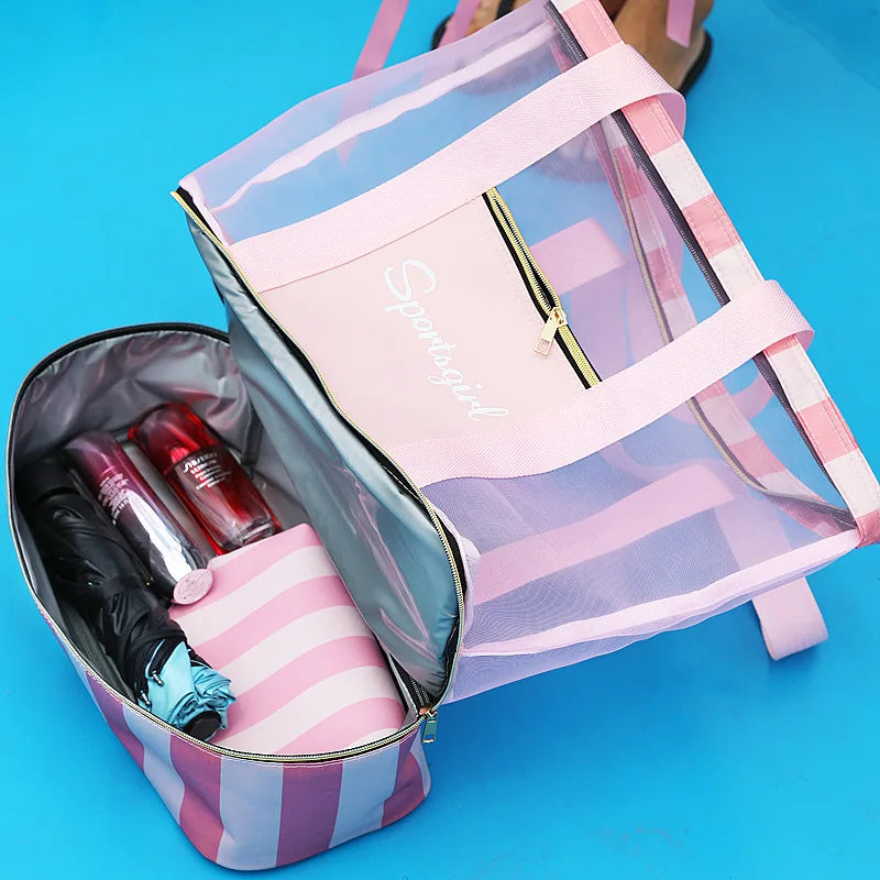 Women's Shoulder Bag & Beach Travel Bag Set