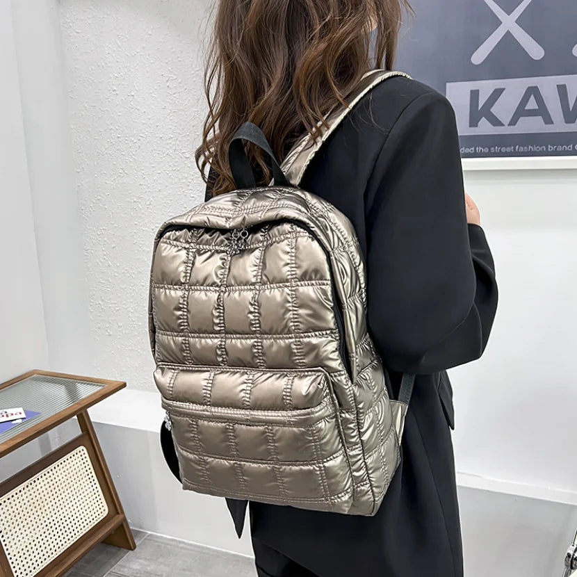 Ultra Winter Down Women's Backpack Ladies Light Space Female Bag