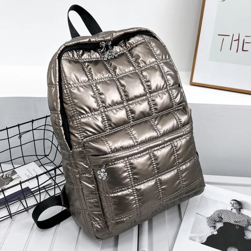 Ultra Winter Down Women's Backpack Ladies Light Space Female Bag