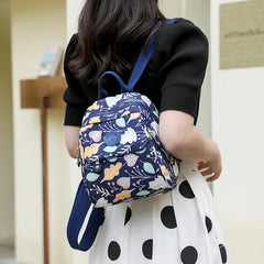 Vintage Print Women's Backpack Multifunctional Mini Shoulder Bag