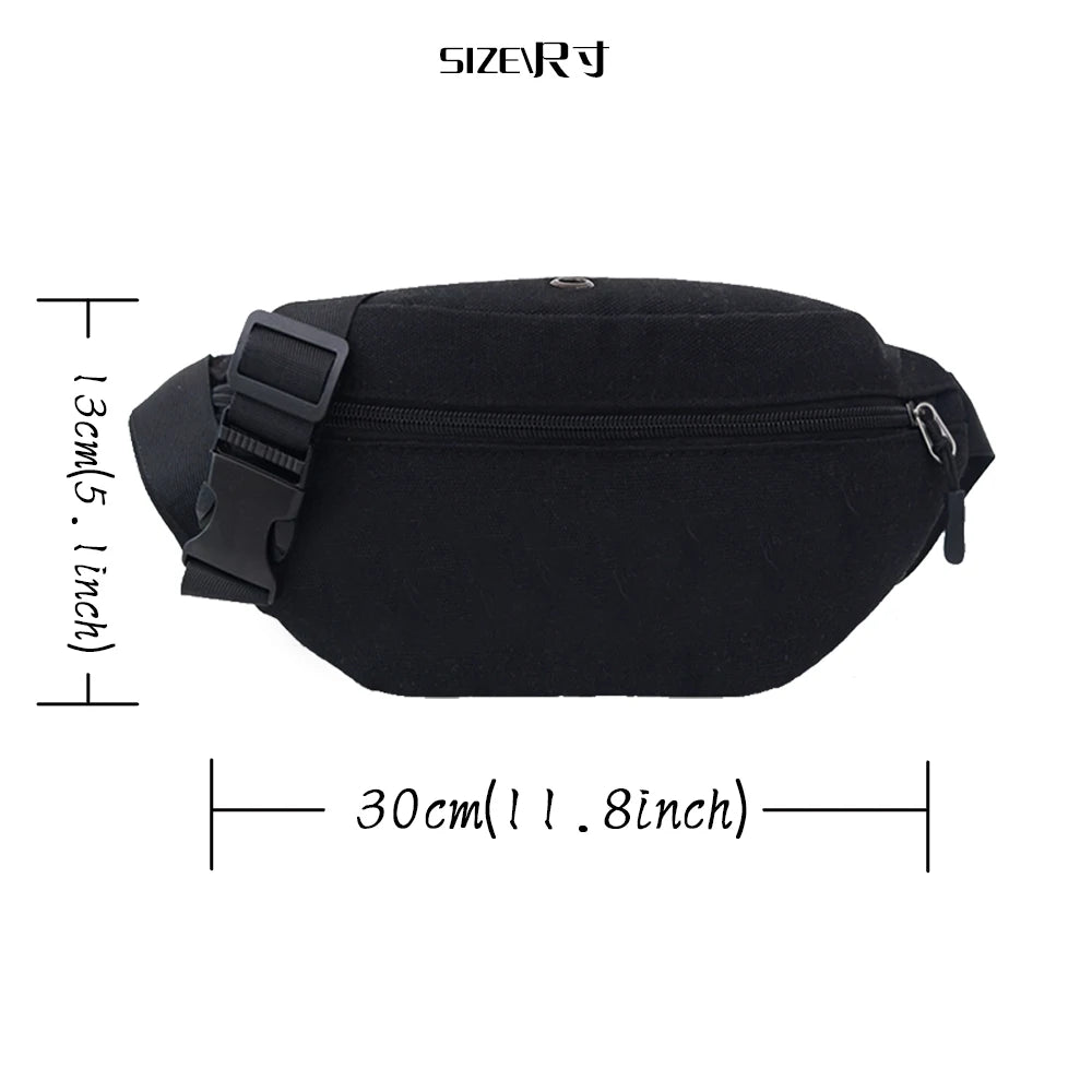 Pattern Print Waist Bag Unisex Bum bags Lightweight Leisure Sports Chest Bag