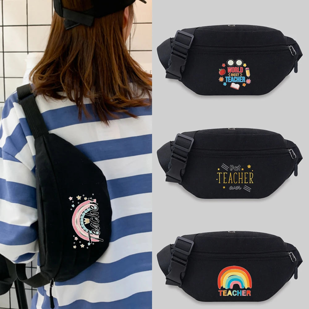 Pattern Print Waist Bag Unisex Bum bags Lightweight Leisure Sports Chest Bag