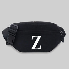 Unisex Waist Bag Student Name Pattern Lightweight Chest Bag