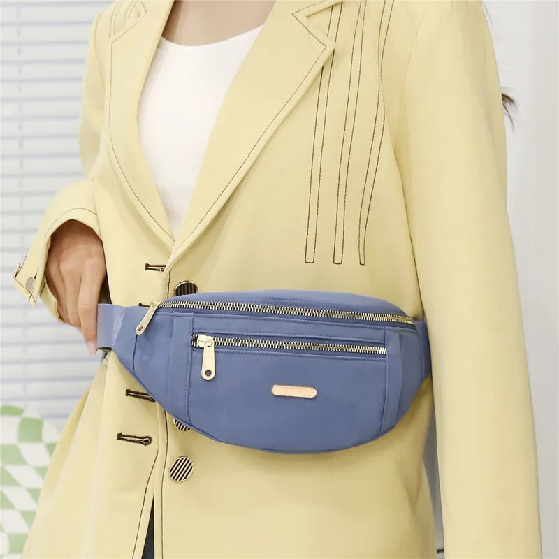Women's Oxford Waist Bag Shoulder Chest Crossbody Bags