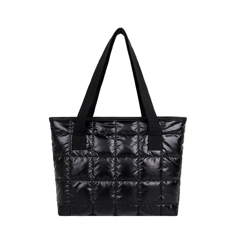 Winter Large Capacity Waterproof Nylon Shoulder Bag