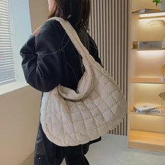 Winter Shoulder Bags Handbag Nylon Down Cotton Crossbody Bags for Women