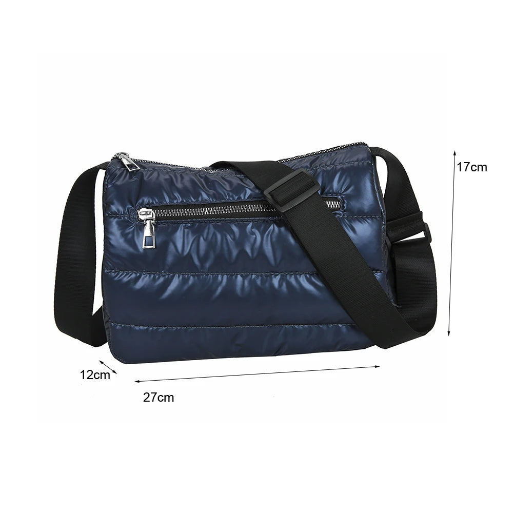 Winter Women's Nylon Cotton Tote Satchel Bag