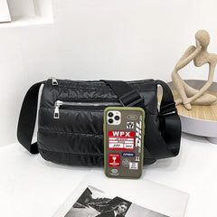 Winter Women's Nylon Cotton Tote Satchel Bag
