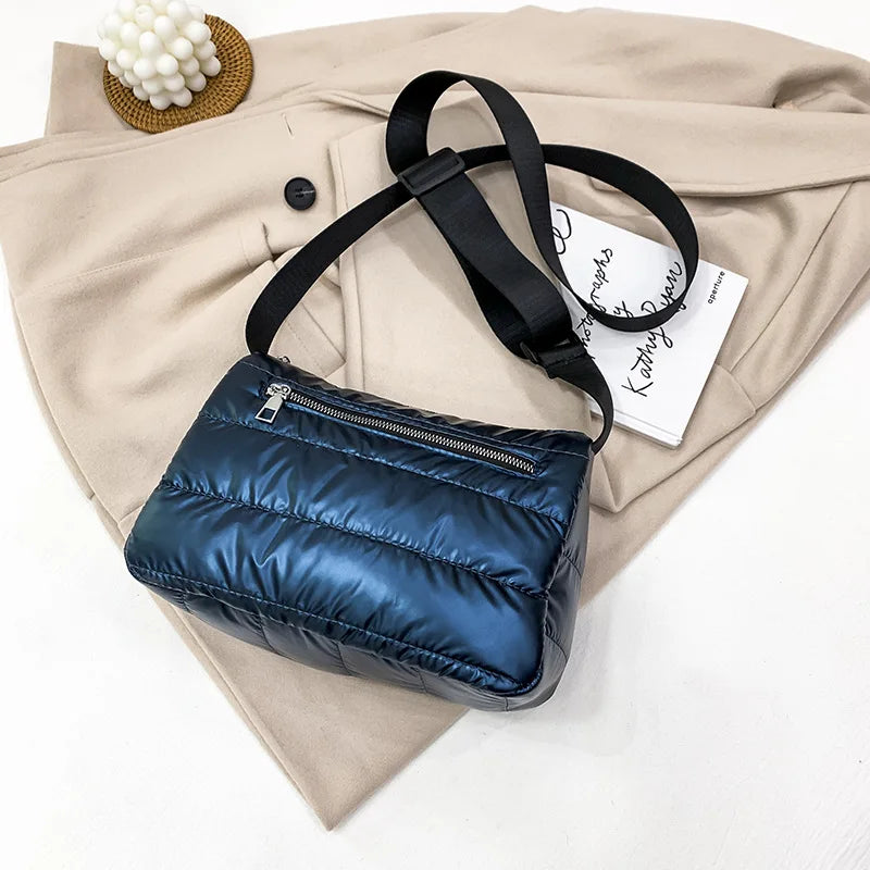 Winter Women's Nylon Cotton Tote Satchel Bag