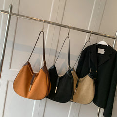 Winter Women Vintage Suede Shoulder Crossbody Bag Tote Shopping Bolso